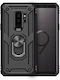 Erbord Umschlag Rückseite Metallisch Schwarz (Galaxy S9+)