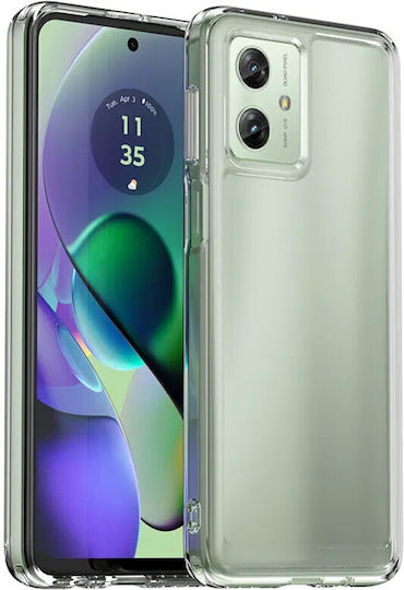 Motorola Umschlag Rückseite Silikon Transparent (Motorola Moto G54 5G, Fusion Hybrid)