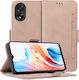 Oppo Book Synthetic Leather / Plastic / Silicone Pink (Oppo A38 4G)