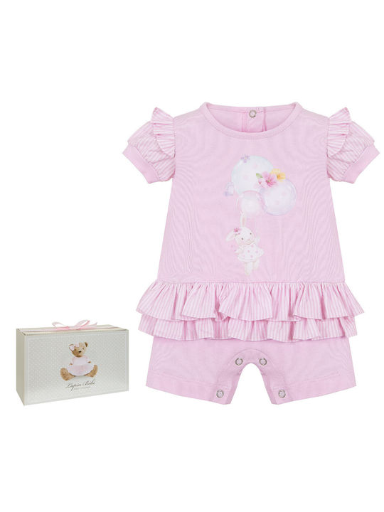 Lapin Baby Bodysuit Set Rose