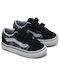 Toddlers Old Skool Kids Sneakers with Scratch Black