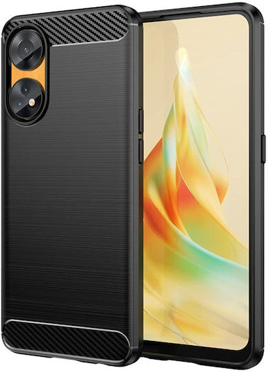 Задна корица Пластмаса / Силикон Черен (Oppo Reno8 T)