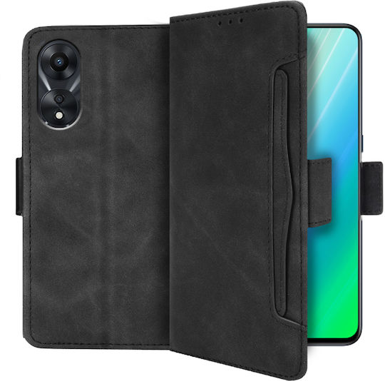 Oppo Book Δερματίνης / Πλαστικό / Σιλικόνης Μαύρο (Oppo A78 5G)