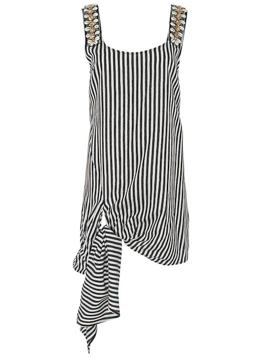 Pinko Mini Dress Black-White