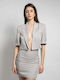Fashioncore Scurt Blazer pentru femei Sacou Gri