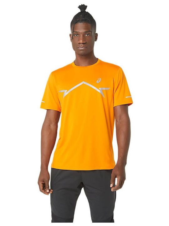 ASICS Lite-show Ss Top Ανδρική Αθλητική Μπλούζα Κοντομάνικη Πορτοκαλί