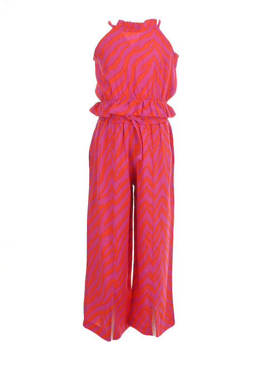 Energiers Kinder Set mit Hose Sommer 2Stück Fuchsia-orange