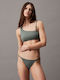 Set Bikini Με Έναν Ώμο Χακί