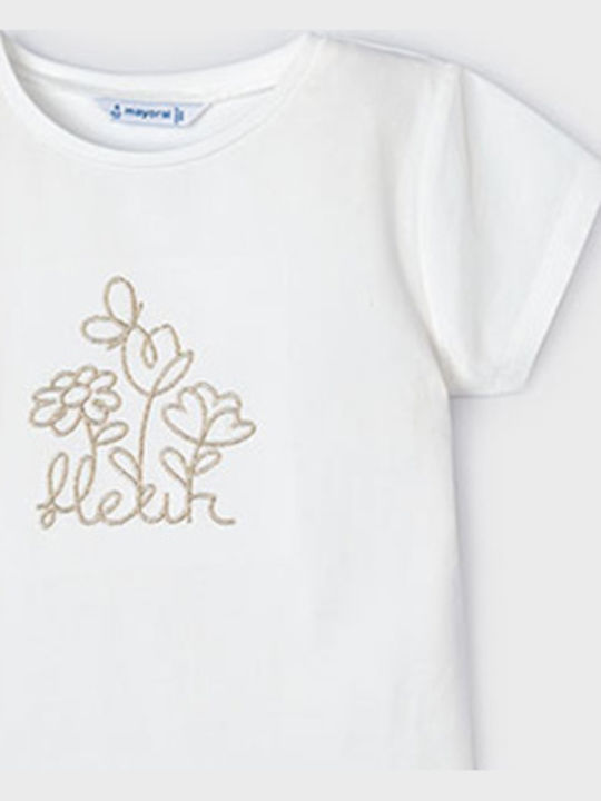 Mayoral Παιδικό T-shirt Λευκό