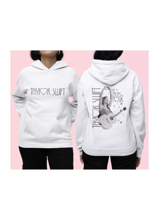 Taylor Swift Heart Kapuzenpulli Weiß