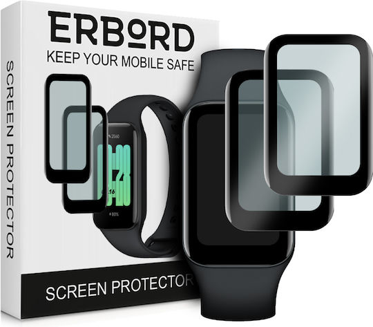 Erbord Vollflächig gehärtetes Glas für das Redmi Smart Band 2 1Stück
