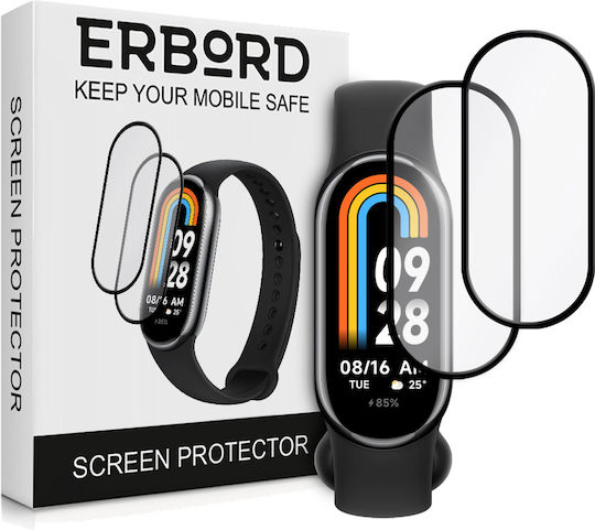 Erbord Full Face Tempered Glass για το Smart Band 8 1τμχ