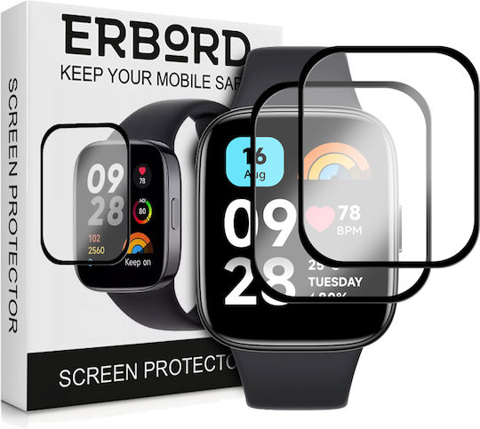 Erbord Full Face Tempered Glass για το Redmi Watch 3 1τμχ