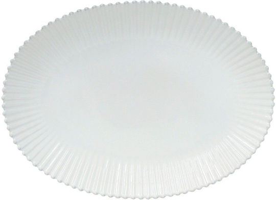 Costa Nova Servierplatte Oval aus Porzellan Weiß 50x36cm 1Stück