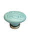 Premier Kids Knob Furniture made of Zamak & Metallic & Porcelain in Light Blue Color 35mm (Center Distance 25mm) 11779-000-ARG1 1pcs