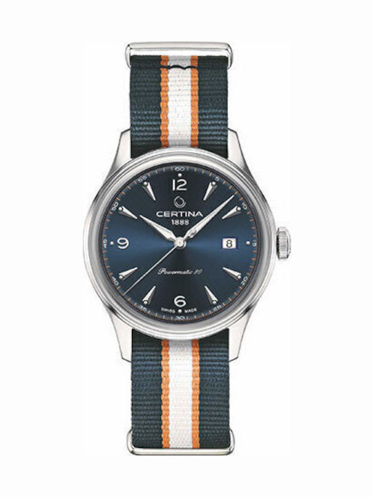 Certina Women's Watch Automatic with Gray Fabric Strap