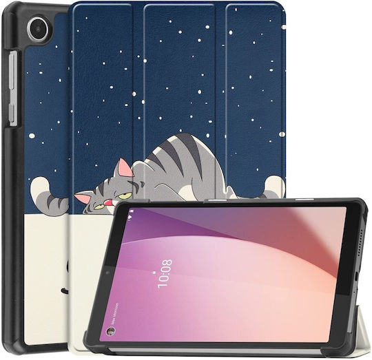 Sleeping Cat Flip Cover Dauerhafte Mehrfarbige Lenovo Tab M8 Gen 4 TB-300FU