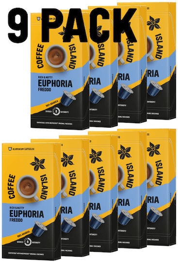 Coffee Island Капсули Еспресо Euphoria Съвместими с машина Nespresso 90капси