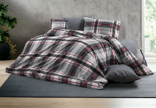Linea Home Mill Σετ Υπέρδιπλο 4τμχ 220x240εκ. Εμπριμέ
