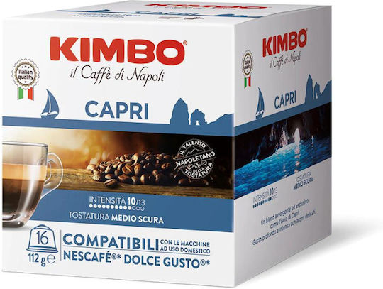 Kimbo Капсули Еспресо Capri Съвместими с машина Dolce Gusto 16капси