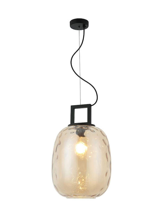 Viokef Pendant Light Brown Rail with Socket E27 30x150cm