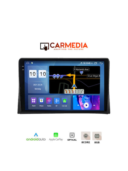 Carmedia Ηχοσύστημα Αυτοκινήτου για Volkswagen Transporter 2003-2020 (Bluetooth/USB/WiFi/GPS/Apple-Carplay/Android-Auto) με Οθόνη Αφής 9.5"