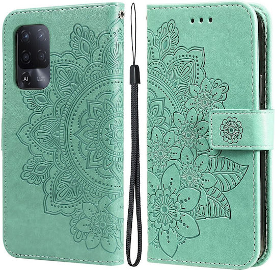 Erbord Книга Изкуствена кожа / Пластмаса / Силикон Зелен (Oppo A94)