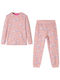 vidaXL Kids Pajamas Cotton Ανοιχτό ροζ