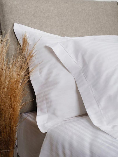 Sunshine Elite Hotel Sheet White Queen Size 240x270cm Cotton Sateen 1pcs