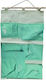 AGC Fabric Hanging Storage Case for Underwear in Green Color 35x59cm 1pcs