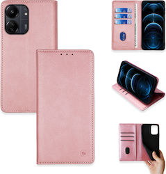 Sonique Umschlag Rückseite Synthetisches Leder / Kunststoff Rose Gold (Redmi 13C 4G / Redmi 13C 5G / Poco C65 4G))