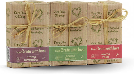 Kalliston From Crete With Love Batoane de Săpun cu Ulei de Măsline 3x300gr