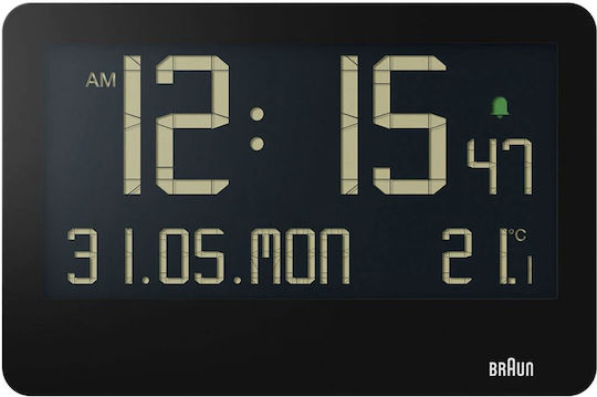 Braun Silent Tabletop Digital Clock Brown 67702