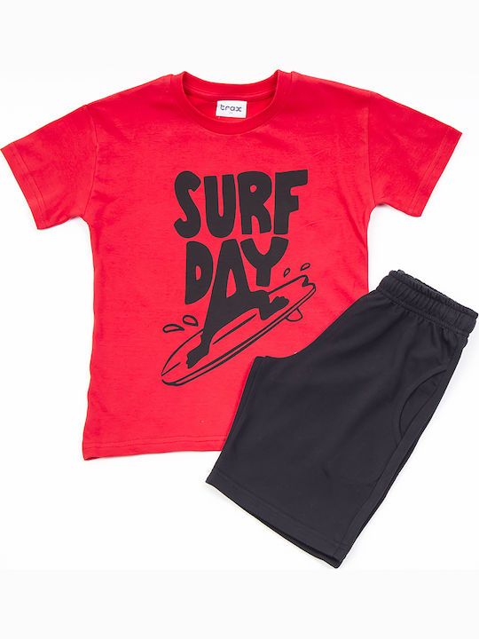 Trax Kids Clothing Set with Shorts Red 2 Pieces