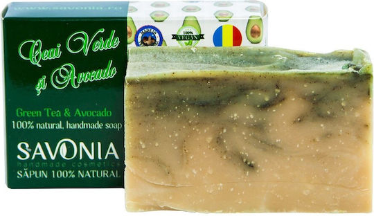 Savonia Πράσινο Σαπούνι Green Tea and Avocado 90gr