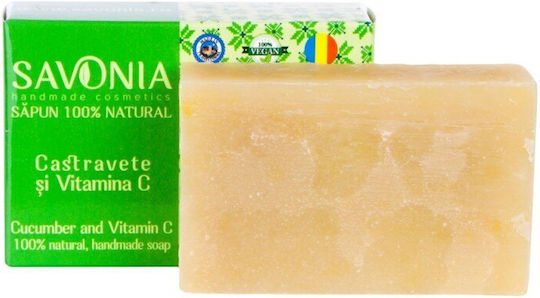 Savonia Baton de săpun pentru Corpul Castravete și vitamina C 90gr