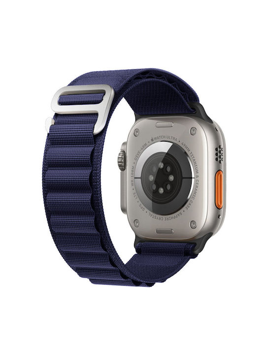 Curea Tesatura Albastru marin (Apple Watch 44/45/46mm/Ultra 49mm)