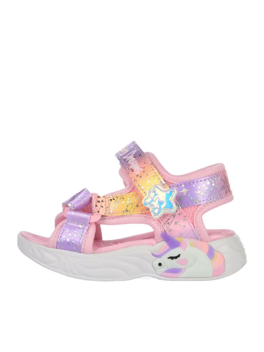 Skechers Παιδικά Πέδιλα Unicorn Dreams Πολύχρωμα