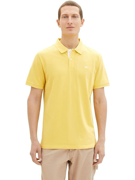 Tom Tailor Men's Short Sleeve Blouse Polo Yellow