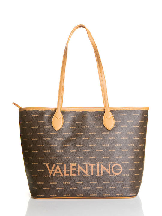 Valentino Bags Liuto Geantă de damă De umăr Cuoio / Multicolor