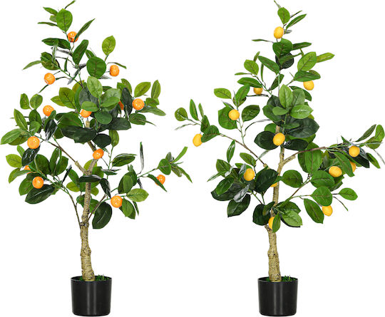 HomCom Zitronenbaum im Freien 120cm 830-803V01 Grün HomCom