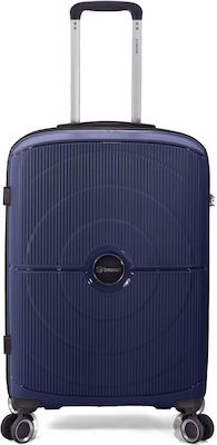 Benzi Cabin Travel Suitcase Blue with 4 Wheels