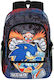 Sonic the Hedgehog Schulranzen Rucksack Grundschule Mehrfarbige