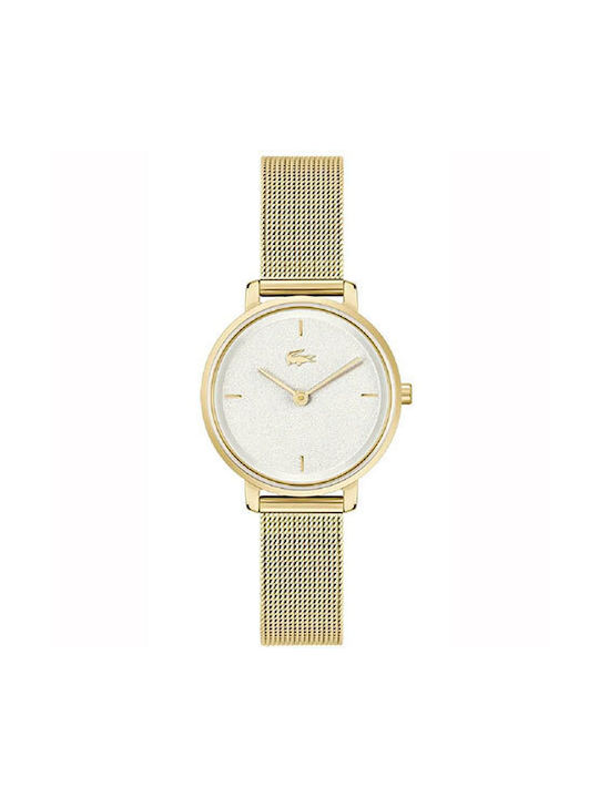 Lacoste Ladies Uhr mit Gold Metallarmband