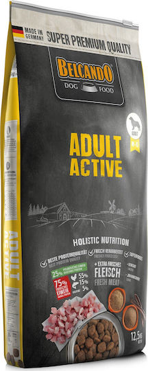 Belcando Active 22.5kg Dry Food for Adult Dogs with Poultry, Rice, Meat, Fish and Liver