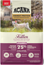 Acana Dry Food Grain-Free & Gluten-Free for Young Cats with Chicken / Turkey / Salmon 1.8kg Acana Dry Food Grain-Free & Gluten-Free for Young Cats with Chicken / Turkey / Salmon 1.8kg