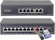 KJL86OJV3BP Negestionat L2 PoE+ Switch cu 16 Porturi Ethernet