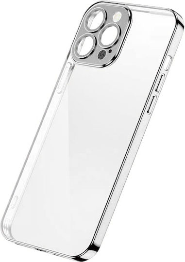 Joyroom Chery Mirror Back Cover Πλαστικό Σετ με Τζαμάκι Γκρι (iPhone 13 Pro)