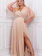 Brak Maxi Dress Draped Gold