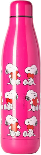 QuyCup Μπουκάλι Θερμός Ανοξείδωτο 500ml Φούξια